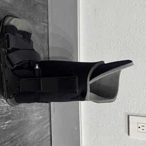 Black and Gray Orthopedic Boot